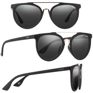 Nectar - Harvey Matte Black / Gold Sunglasses